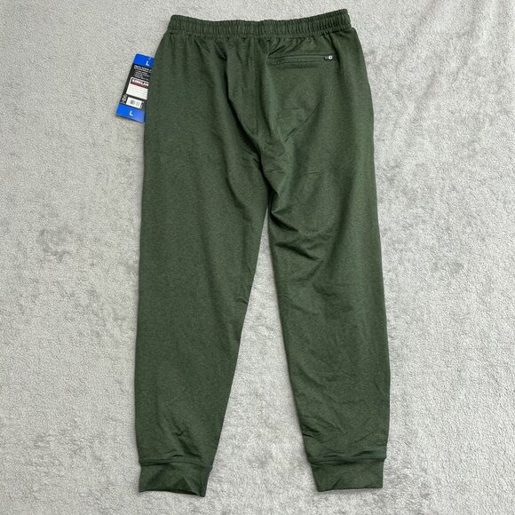 NEW Kirkland Signature Men's L Active Jogger Pants Recycled Polyester Green - Picture 3 of 7